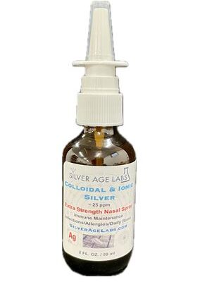 2 oz. Extra Strength Colloidal Silver Nasal Spray